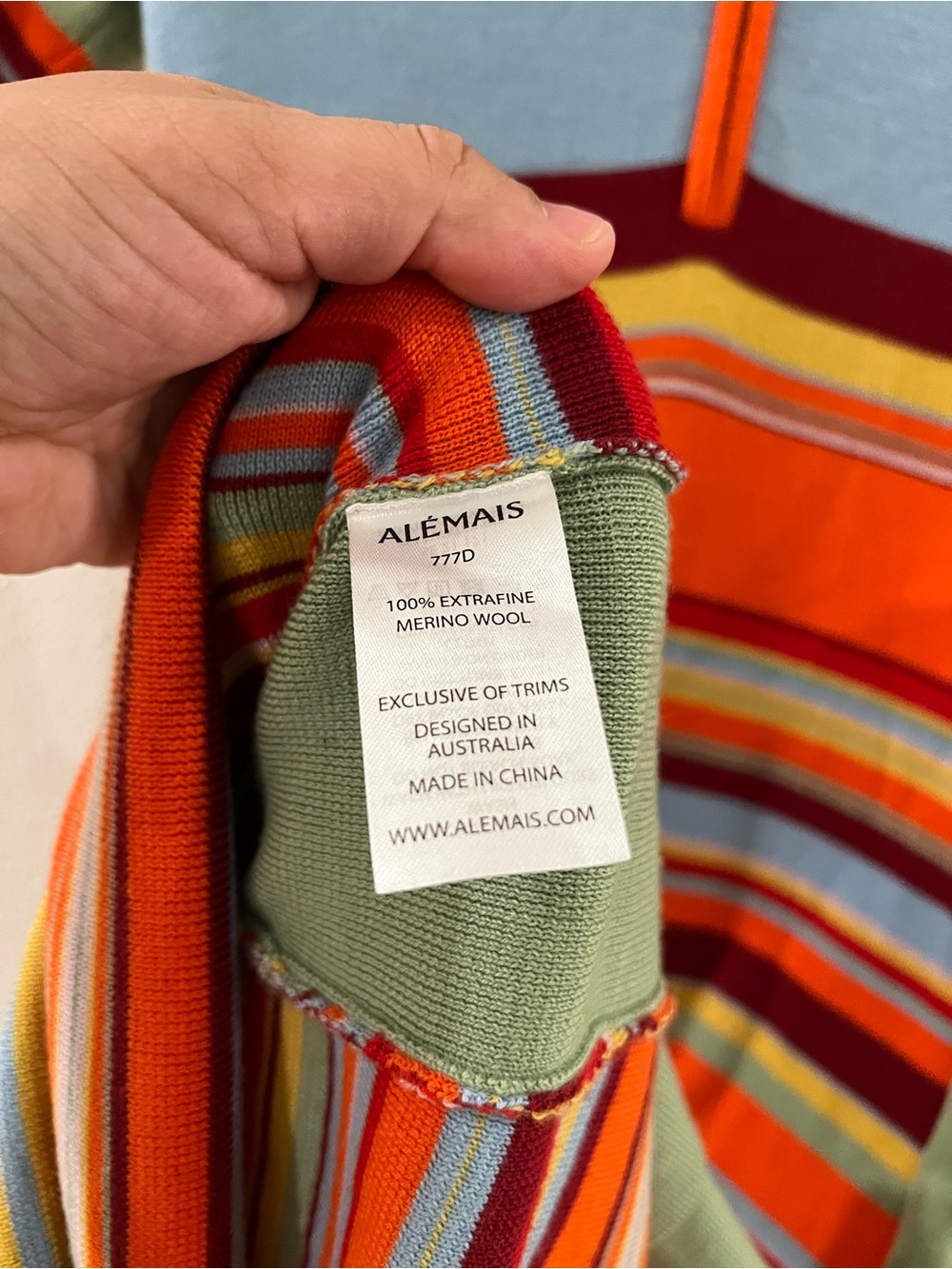 Alemais Alexandra Stripe Merino Wool
Sweater Dress - Picture 7 of 8